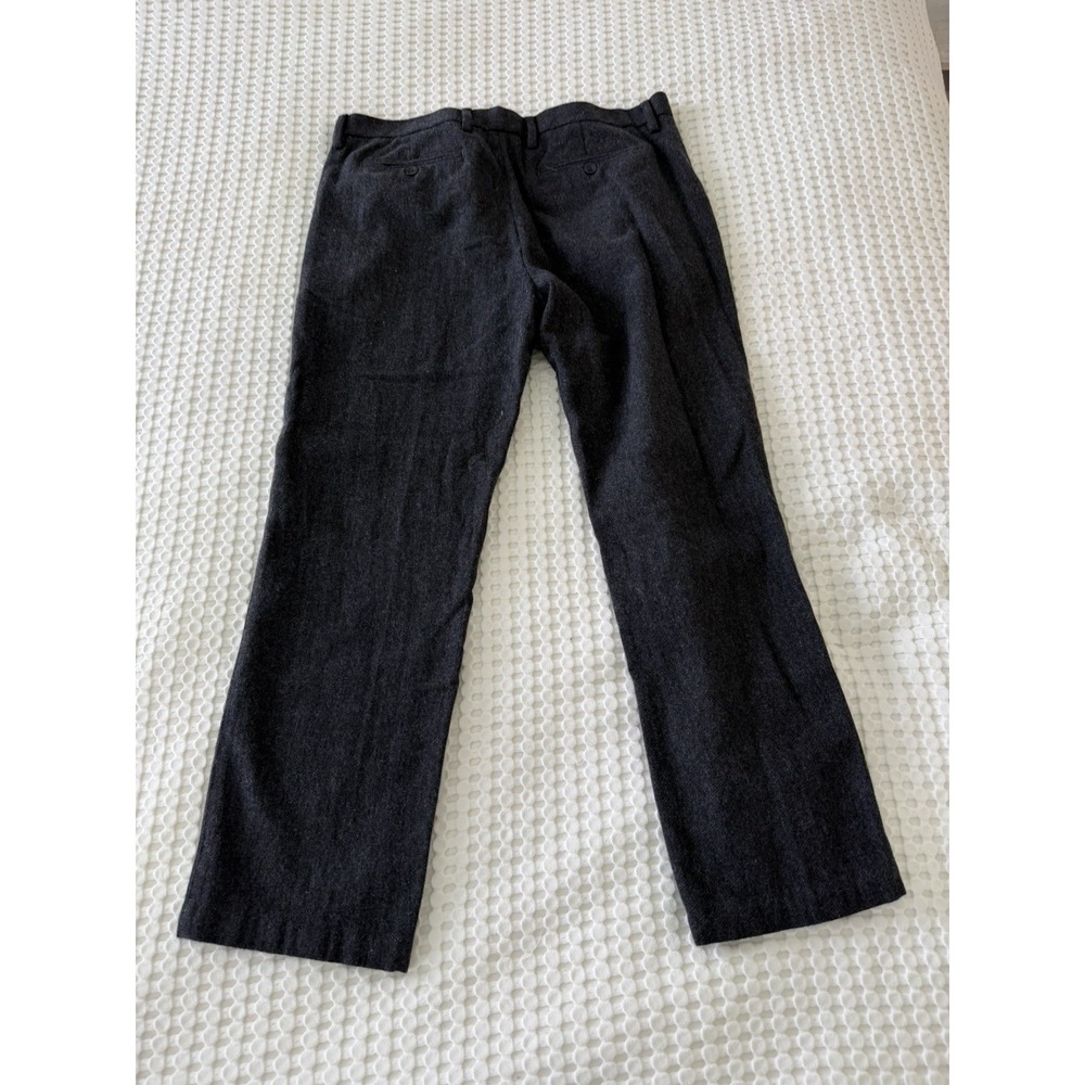 Banana Republic Kentfield Pant Mens 34x30 Wool Polyester Heather Grey Dress Pant